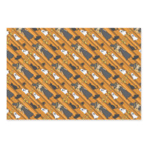 Juego de papel de envolver de Halloween