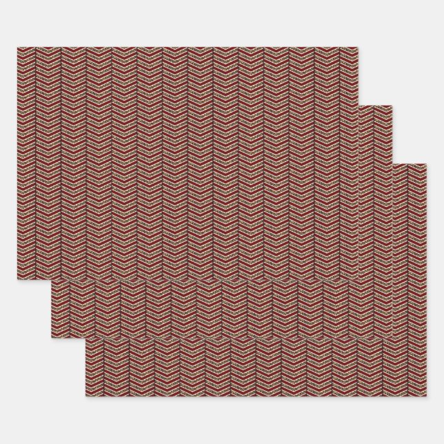 Juego de papel de envolver de leopardo impreso Che (Set)
