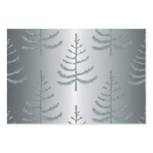 Juego de papel de envolvimiento de árboles navideñ