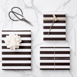 Juego de papel de envolvimiento de banda blanca ne