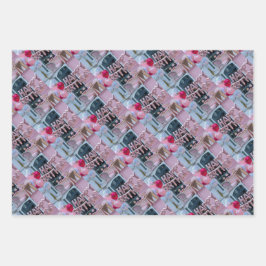 Juego de papel de envolvimiento de cumpleaños Luxe