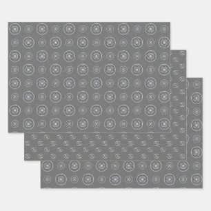Juego de Papel de envolvimiento de Mandala para el
