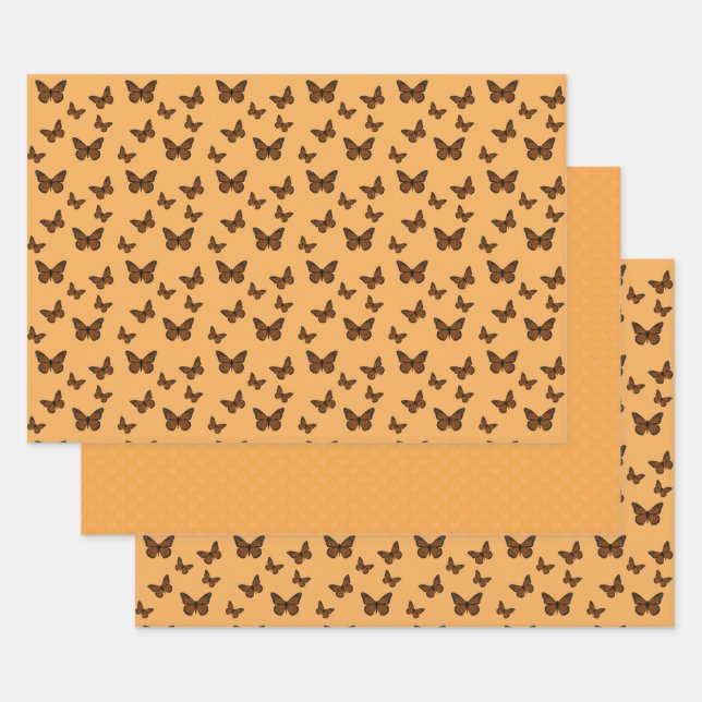 Juego de papel de envolvimiento de monarca (Set)