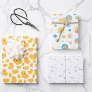 Juego de papel de envolvimiento de regalo de baño 