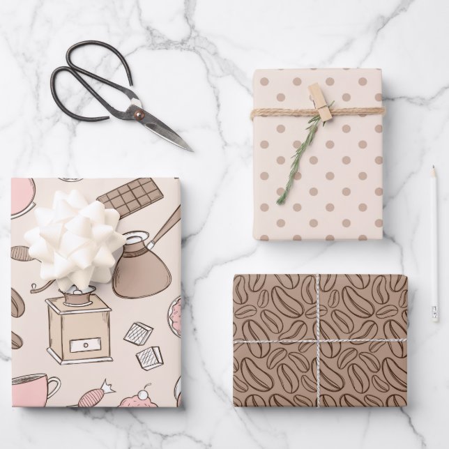 Juego de papel de envolvimiento de regalo de Fiest (Anverso)