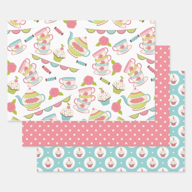 Juego de papel de envolvimiento de regalo para el  (Set)