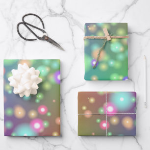 Juego de papel de envolvimiento - Luces y lumbrera