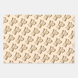 Juego de Papel de envolvimiento para el café de ép