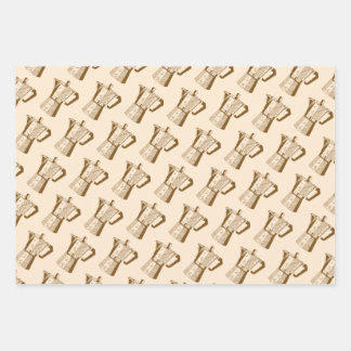 Juego de Papel de envolvimiento para el café de ép