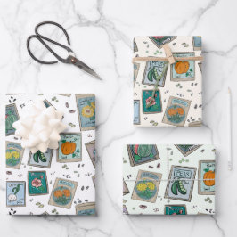 Juego de Papel de las mallas de semilla de jardín 