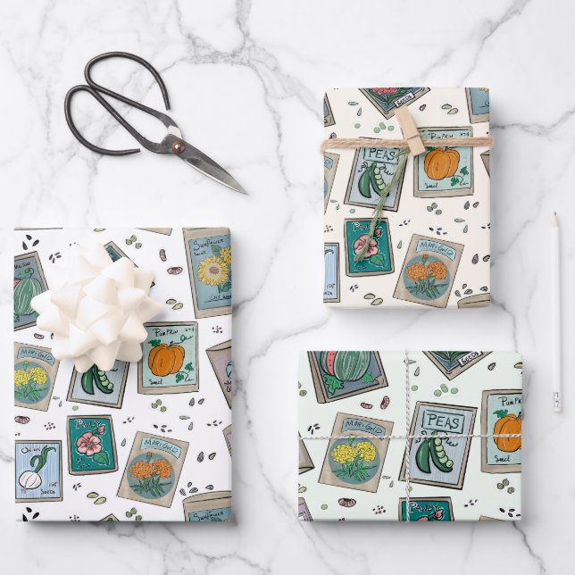 Juego de Papel de las mallas de semilla de jardín  (Anverso)