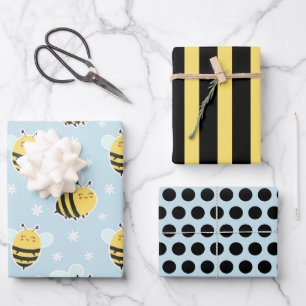 Juego de Papel de Regalo Abejorro Regordete