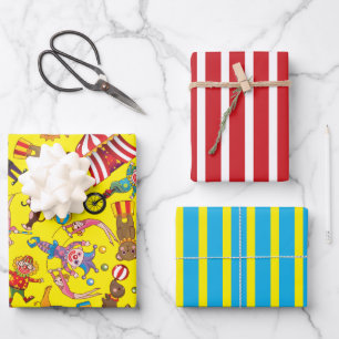 Juego de Papel de Regalo de Circo