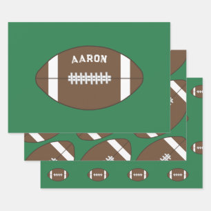 Juego de Papel de Regalo de Fútbol Personalizado