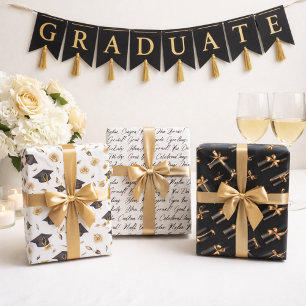 Juego de Papel de Regalo de Graduación 