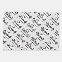 Juego de Papel de Regalo de Graduación – Letra “Gr