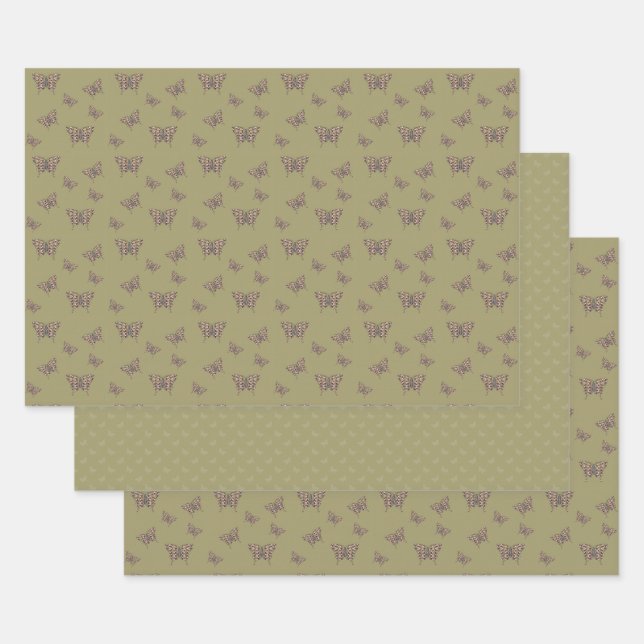 Juego de Papel de Regalo de Swallowtail Africano (Set)