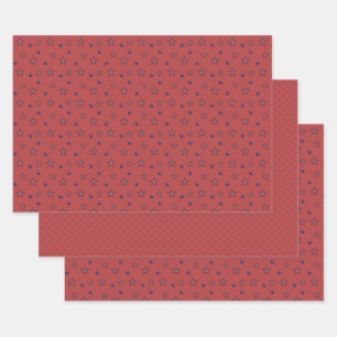 Juego de Papel de Regalo Estrella de Independencia