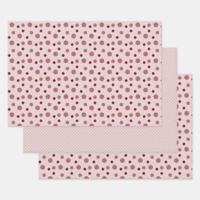 Juego de Papel de Regalo para San Valentín con Enc (Set)