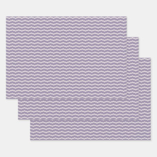 Juego de Papel de Regalo Zigzag Floreado