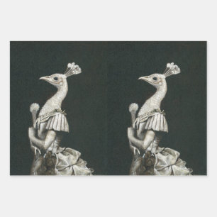 Juego de papel para envolver a Peacock Lady victor