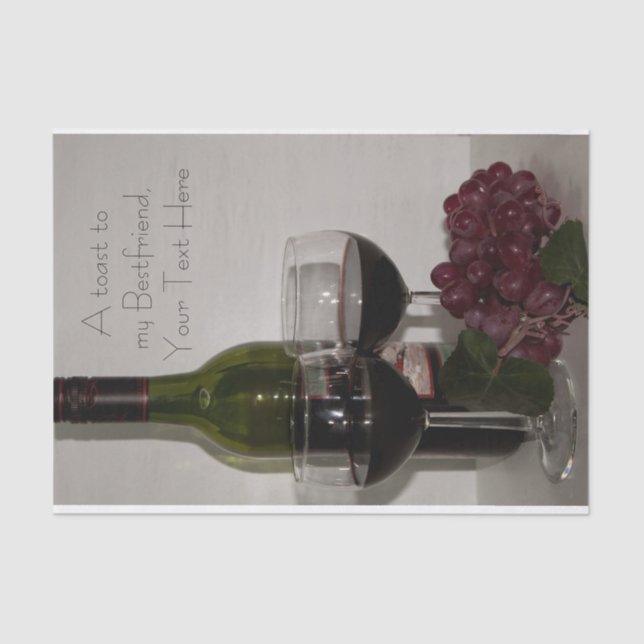 Juego de Papel Tejido (2) Toast a mi mejor amigo (Anverso)