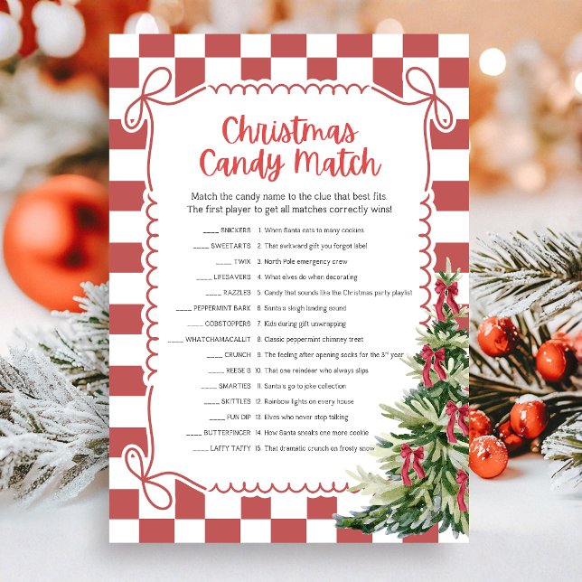 Juego de Parejas de Dulces de Navidad (Christmas Candy Match Coquette Christmas Games)