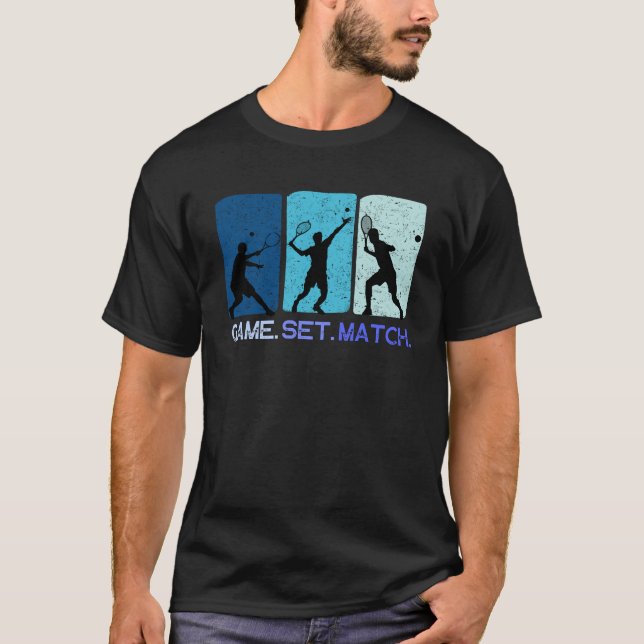 Juego de partidos de tenis Partida de camiseta (Anverso)