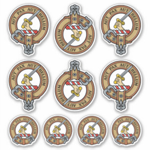Juego de Pegatinas Clan Gunn Escudo
