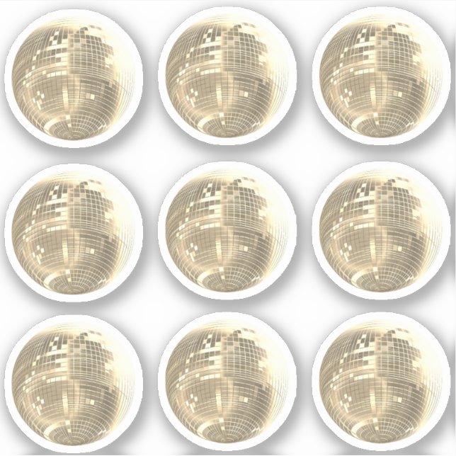 Juego de Pegatinas Cuadros Gold Mirror (Anverso)