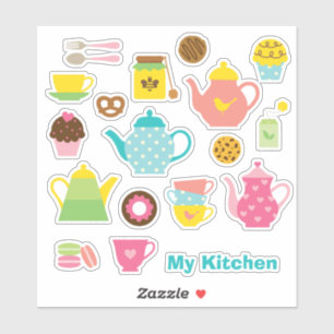Juego de Pegatinas de Cocina