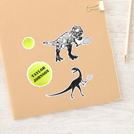 Juego de Pegatinas de Dinosaur Tennis