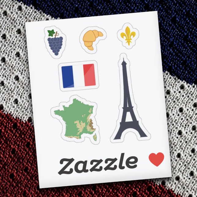 Juego de Pegatinas de Francia (France Stickers Set)