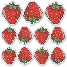 Juego de Pegatinas de fresa