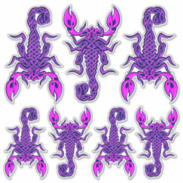 Juego de Pegatinas de Knot Celtic Púrpura