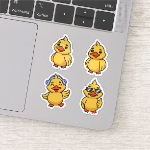 Juego de pegatinas de patos personalizados
