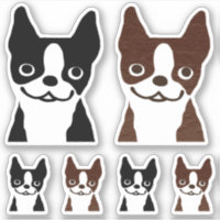 Juego de Pegatinas de perros del terror de Boston