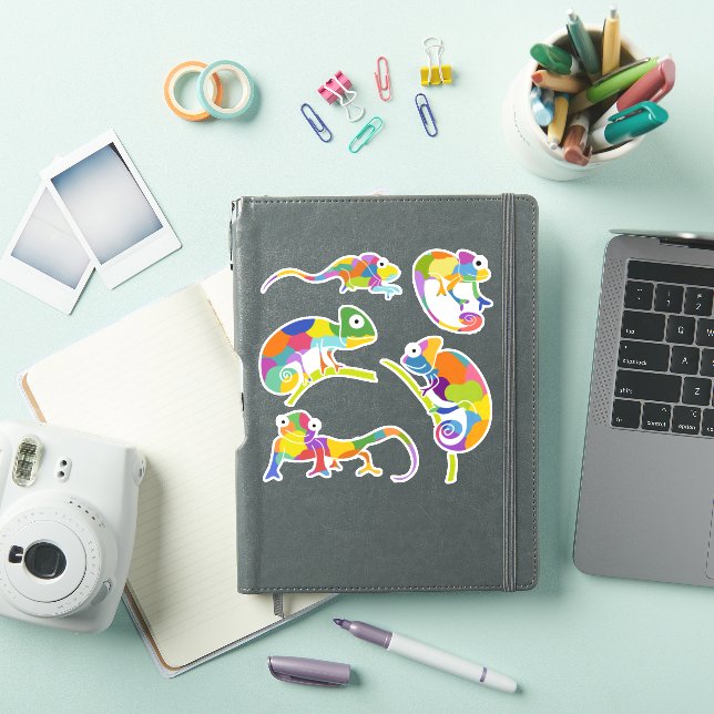 Juego de Pegatinas de Personalizado lindo Chameleo (Funda para iPad)