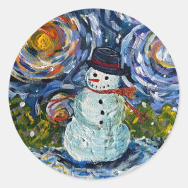 Juego de pegatinas de Snowman