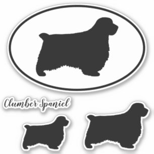 Juego de Pegatinas de vinilo Clumber Spanig