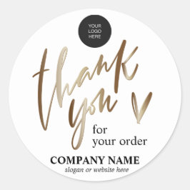 Juego de Pegatinas Gold Personalized Gracias