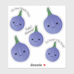 Juego de Pegatinas Kawaii Figs lindo y divertido