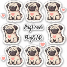 Juego de Pegatinas Pug&Me