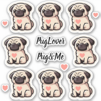 Juego de Pegatinas Pug&Me