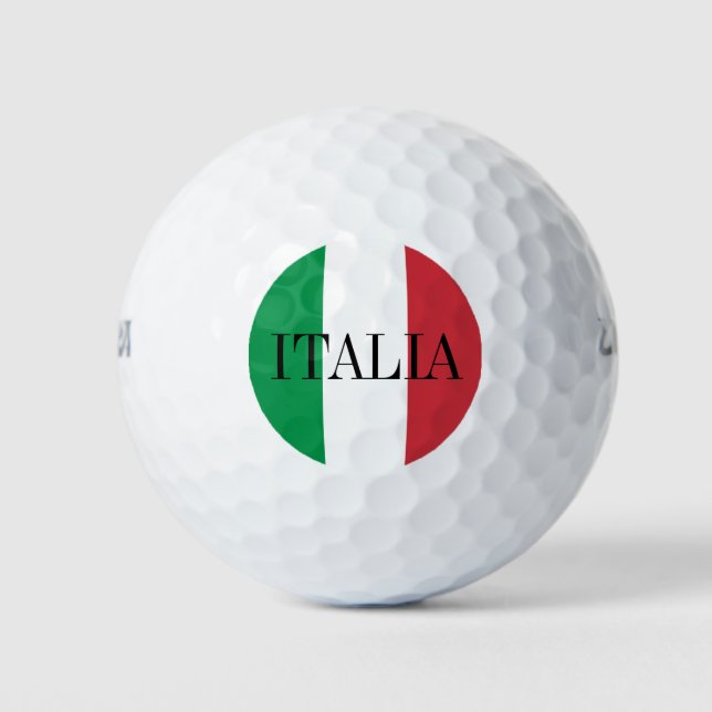 Juego de pelota de golf de bandera italiana | Orgu (Anverso)