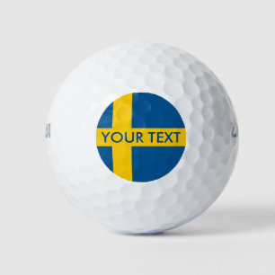 Juego de pelota de golf de bandera sueca para Suec