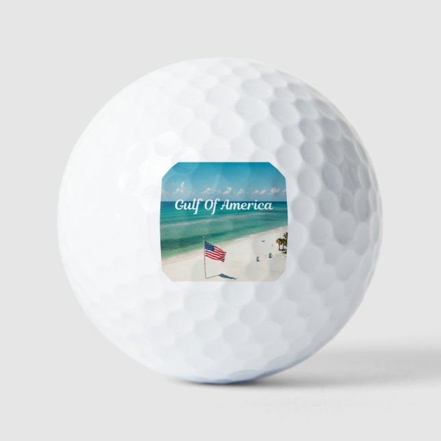 juego de pelota de golf personalizado patriótico (Anverso)