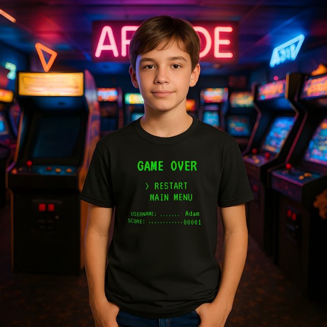 Juego de personalizado sobre camiseta de arcade (Subido por el creador)