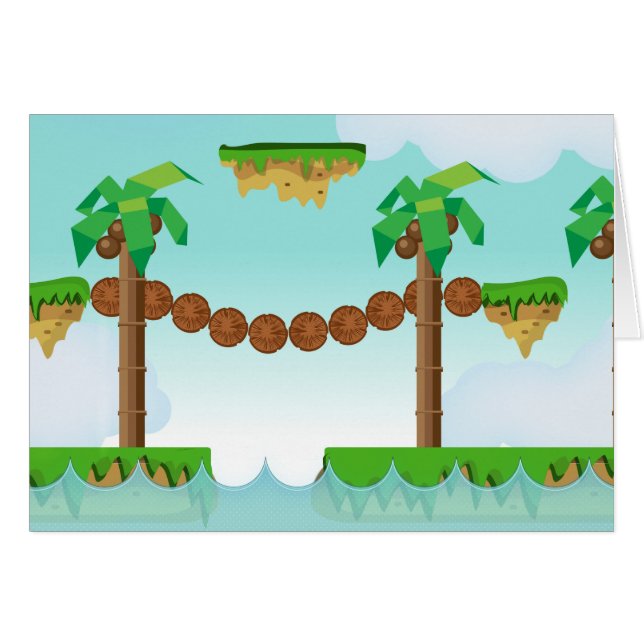 Juego de plataformas retro o clásico (Anverso (Horizontal))