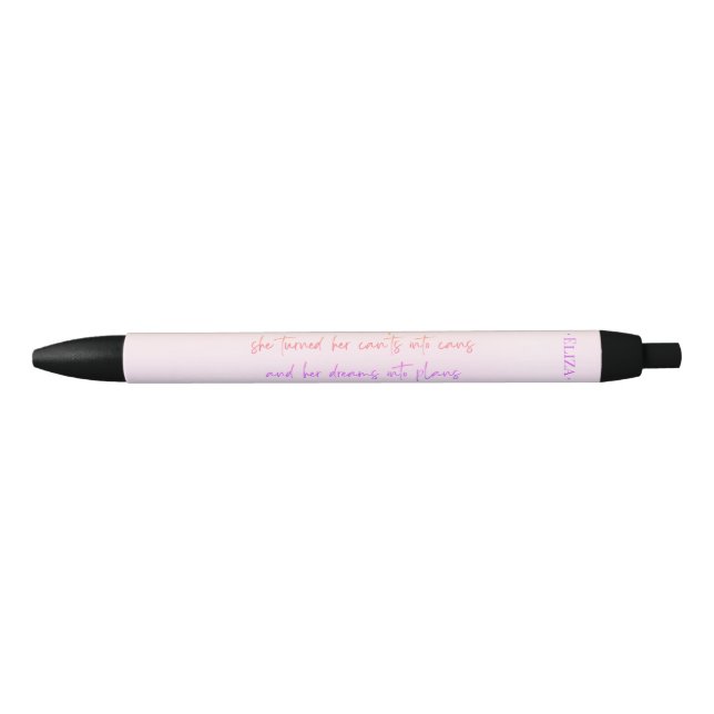 Juego de plumas monorregramadas Girly Script (Anverso)